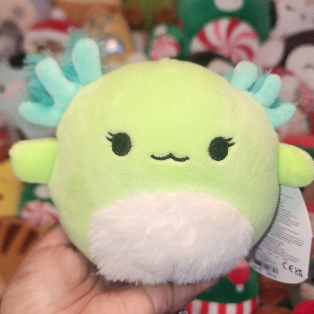 MIPSY 🦎 Green Axolotl Original Squishmallow by Kelly Toy ☆》NWT《☆